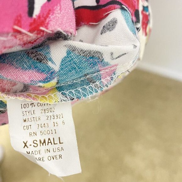 Vtg David Brown California  Floral Maxi Long Sleeve House Coat Dress Women's XS - Picture 9 of 16